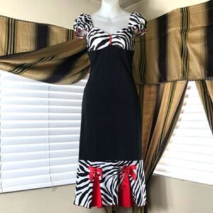 Lolita Pinup Style Wiggle Stretch Dress.